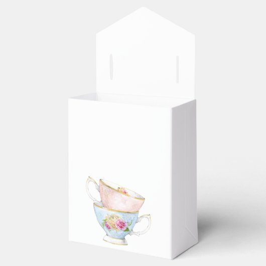 Elegante bloementhee voor twee brunch dank u bedankdoosjes (Geopend)