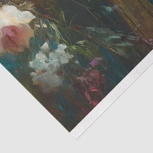 Elegante Bloementijger Decoupage Tissuepapier (Detail)