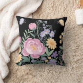 Elegante bloementuin kussen (Deken)