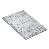 Elegante bloemenvibes notitieboek (Rechterzijde)