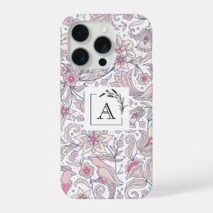 Elegante bloemhoes iPhone 15 Pro hoesje voor haar