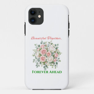 Elegante bloemhuwelijkshorloge iPhone 11 hoesje