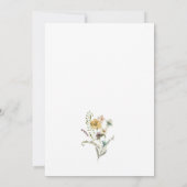 Elegante bloemige bruidsbruiloft uitnodiging (Achterkant)