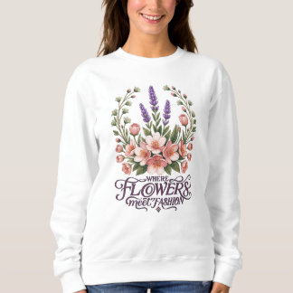 Elegante Bloemige Dames Sweatshirt