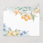 Elegante bloemige en citruskleurige advies- en wen (Achterkant)