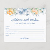 Elegante bloemige en citruskleurige advies- en wen (Voorkant)