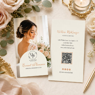 Elegante Bloemige Evenementenplanner Zakelijke Kaa Visitekaartje
