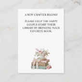 Elegante Bloemige Haar Volgende Hoofdstuk Bruidsui Informatiekaartje (Achterkant)