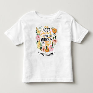 Elegante Bloemige Inspiratie Motivatie Quote Kinder Shirts