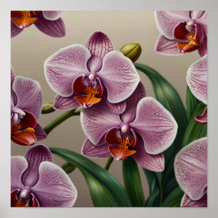 Elegante Bloemige Muur Kunst Poster