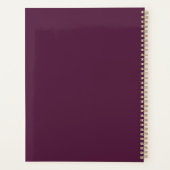 Elegante bloemige notitieboekje met eigen naam | S Planner (Achterkant)