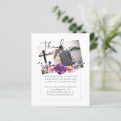 Elegante Bloemige Paarse Sinaasappel Bruiloft (Staand voorkant)