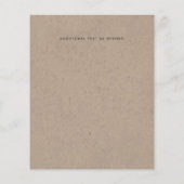 Elegante Bloemige Paarse Sinaasappelkleurige Bruil Flyer (Achterkant)