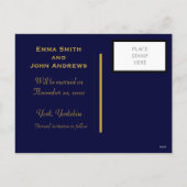 Elegante bloemige 'Save the Date'-aankondiging ans Feestdagenkaart (Achterkant)