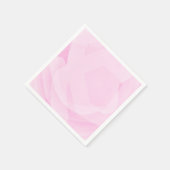 Elegante Bloemige Simple Chic Roze Marmer Effect  Servet (Hoek)