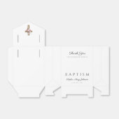 Elegante Bloemkruis Doop  Bedankdoosjes (Uitgevouwen)