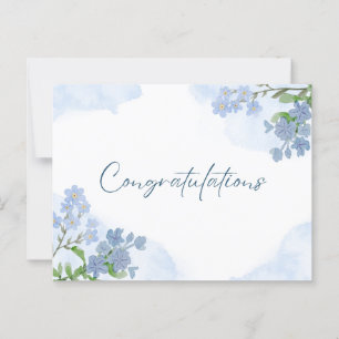 Elegante bloemkunst gefeliciteerd briefkaart