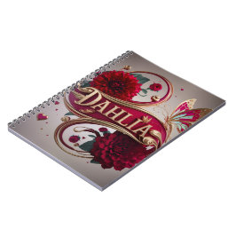 Elegante bloemkunst met gouden accenten notitieboek
