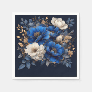 Elegante bloemkunst servet