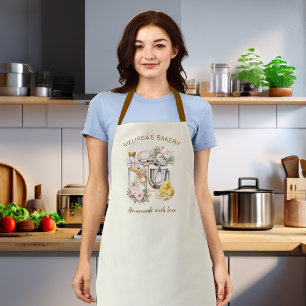 Elegante Bloemmenger Bakkerij & Koken ingrediënten Schort