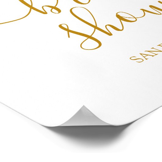 Elegante bloemrijke bruidsbruiloft welkom poster (Hoek)