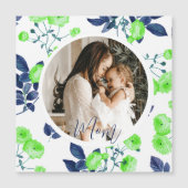 Elegante bloemrijke Moederdagkaart (Voorkant)