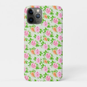 Elegante bloemrozen groene bladeren patroon-23675 iPhone 11 pro hoesje