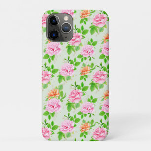 Elegante bloemrozen groene bladeren patroon-23675 iPhone 11 pro hoesje