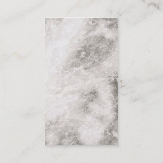 Elegante bloemschikking marmer visitekaartje (Achterkant)