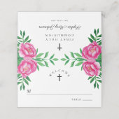 Elegante bloemschildering met waterverf pioenrozen (Buitenkant ongevouwen)