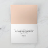 Elegante bloemsierkunst schoonmoeder Happy Birthda Kaart (Binnen)