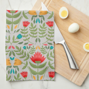 Elegante Bloemstuk Stijl Theedoek