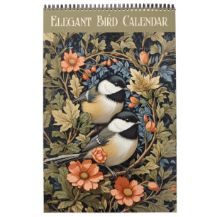 Elegante  Bloemvogels 2025 Kalender