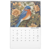 Elegante  Bloemvogels 2025 Kalender (Feb 2026)