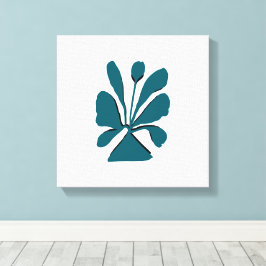 Elegante Bloom Stretched Canvas Print