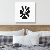 Elegante Bloom Stretched Canvas Print (Insitu (Slaapkamer))