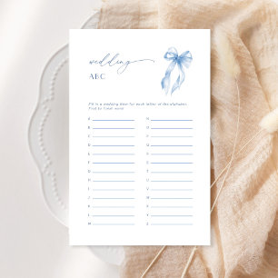 Elegante Blue Bow Wedding A-Z Vrijgezellenfeest Ga