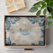 Elegante  Blue Decoupage Tissuepapier (Geschenk)