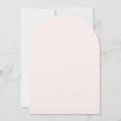 Elegante Blush Arch bruiloft uitnodiging | Champag (Achterkant)
