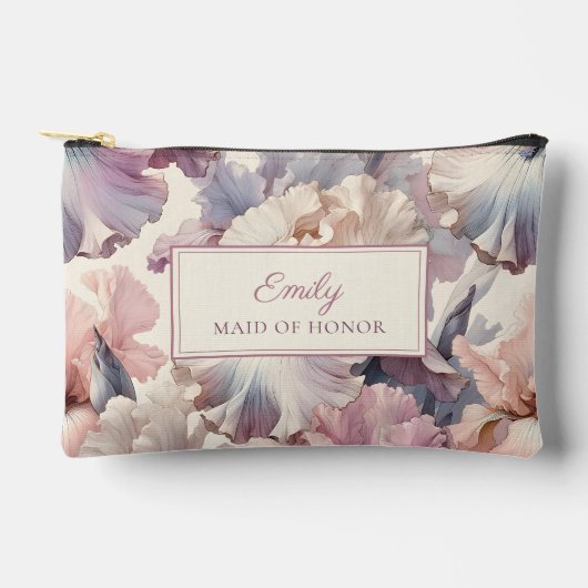 Elegante Blush Bloemen Bruidsmeisje voorstel make- Etui (Voorkant)