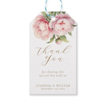 Elegante Blush Bloemen Goud Wit Huwelijksgunst