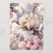 Elegante Blush Bloemen Stijlvolle Chique bruiloft Menu (Achterkant)