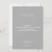 Elegante Blush Confetti Stippen op Lichtgrijs Kaart (Achterkant)