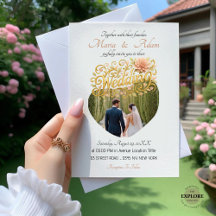 Elegante Blush Dahlias Gouden Schrift Trouwfoto