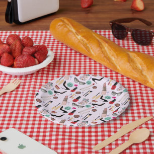 Elegante Blush Girly Pink Make-up Artiest Glamour Papieren Bordje