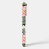 Elegante Blush & Ivoor Rozen op Classic Black Case-Mate iPhone Case (Achterkant / Rechts)