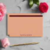 Elegante Blush Pink & Dark Red Typografie Briefpapier