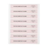 Elegante Blush Roze Minimalistische Custom Busines (Vel)