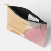Elegante Blush Roze Moderne Abstracte Kunst Etui (Open)