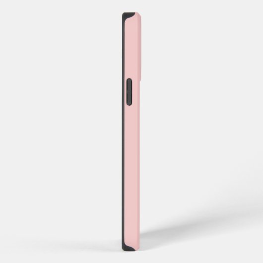 Elegante blush roze monogram initialen iPhone hoesje (Rechterkant)